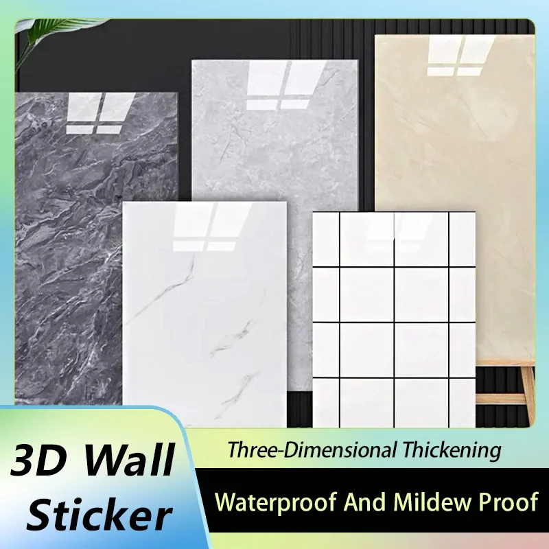 Pvc Panel Background - Adesivi Murali Effetto Marmo 30cm*60cm per