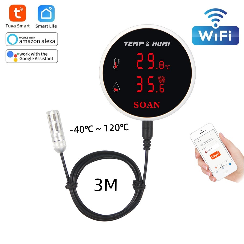 Tuya WiFi temperatura umidità  - Digital Hygrometer Probe recensione e prezzo